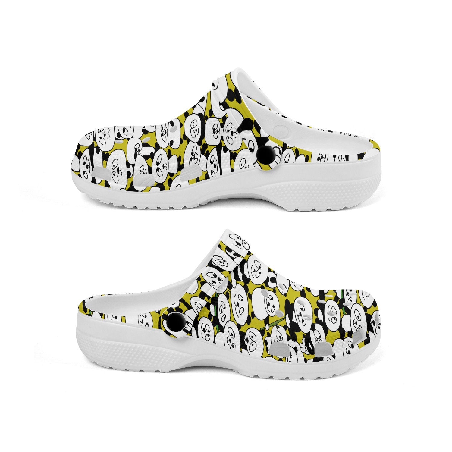 hippieartzone - Funny Panda Animal Clogs for Men and Women 