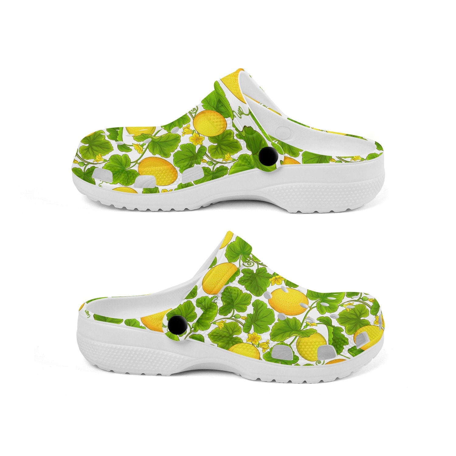 hippieartzone - Cantaloupe Melon Clogs for Men and Women 