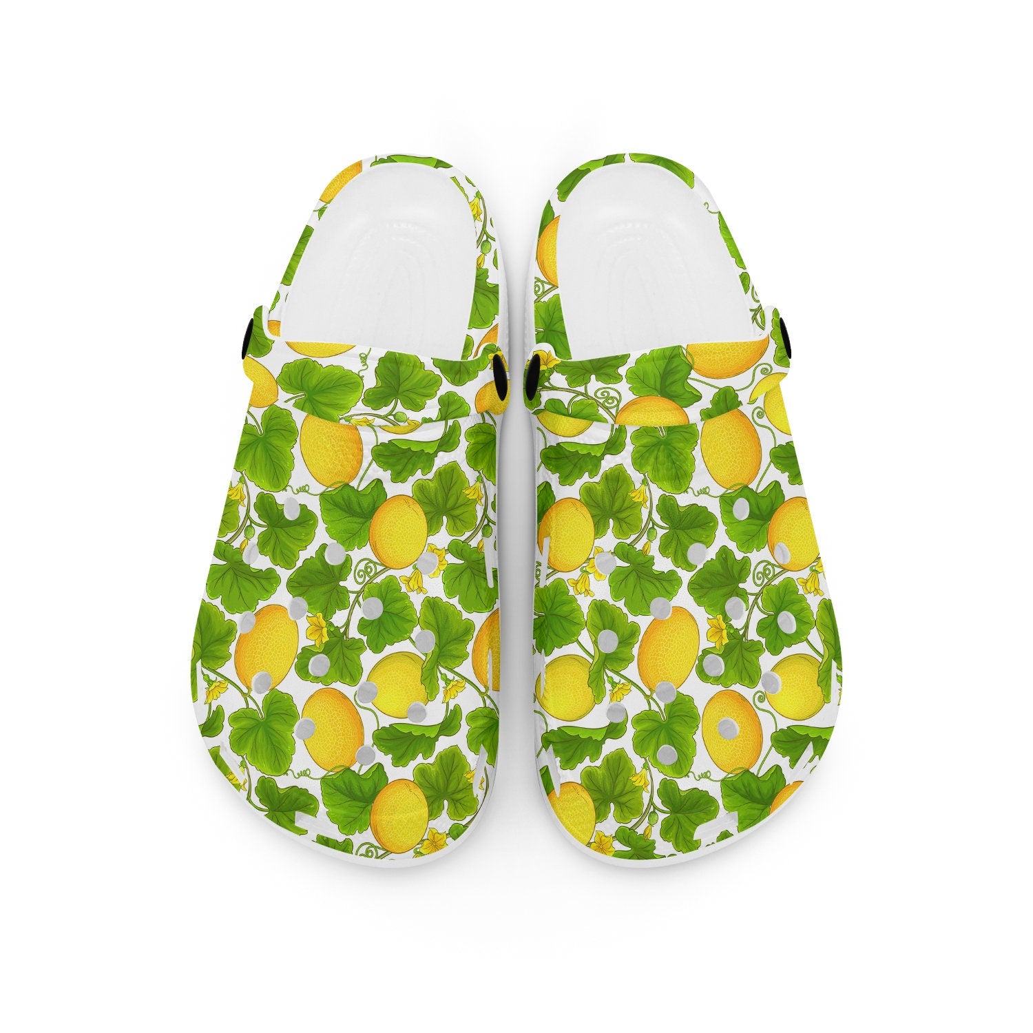 hippieartzone - Cantaloupe Melon Clogs for Men and Women 