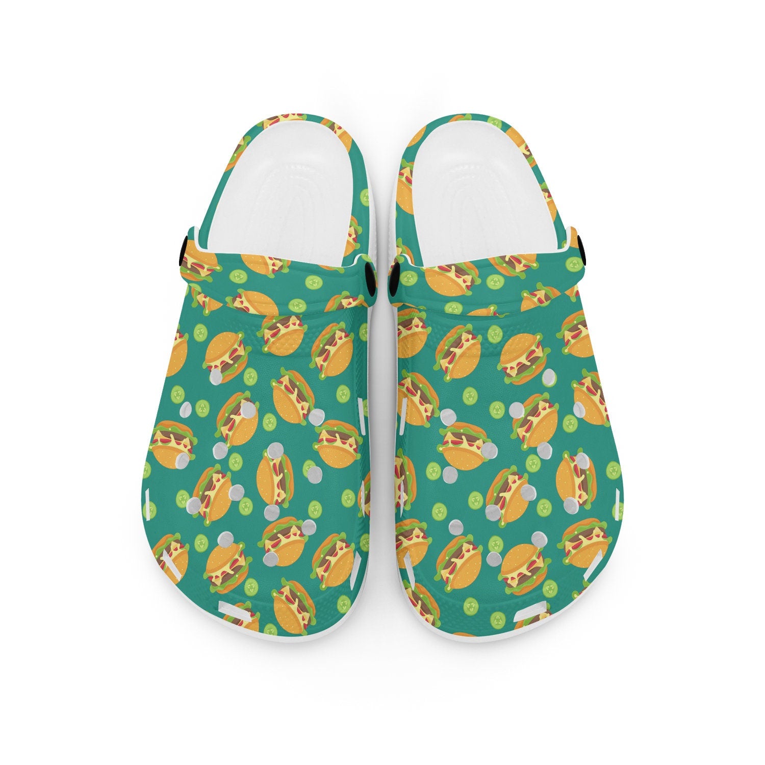 hippieartzone - Fastfood Burger Clogs for Men and Women 