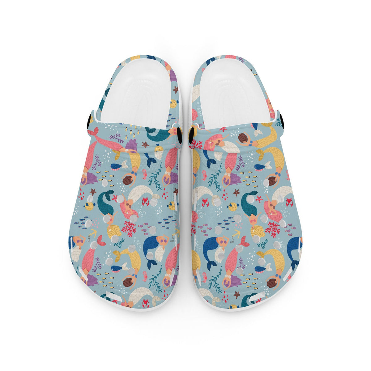 hippieartzone - Fishes and Mermaid Clogs for Men and Women 