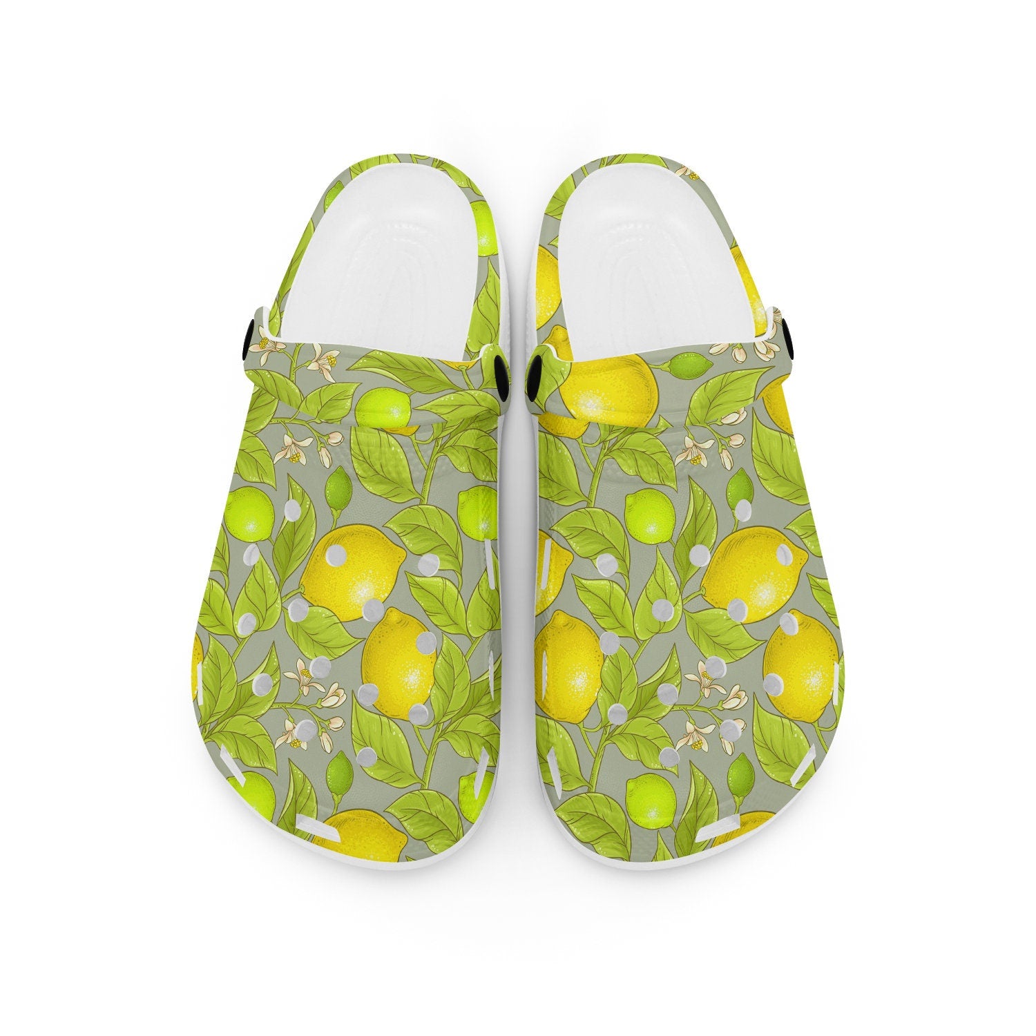 hippieartzone - Lemon Pattern Clogs for Men and Women 