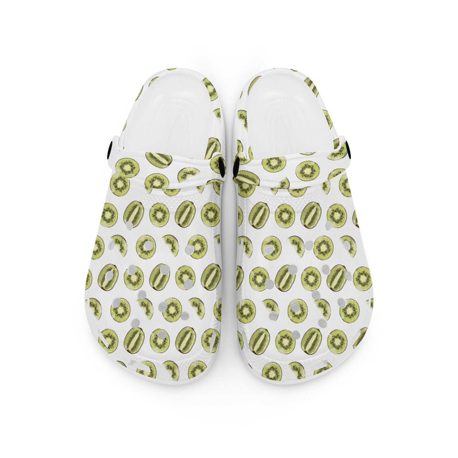 hippieartzone - Kiwi Fruit Clogs for Men and Women 