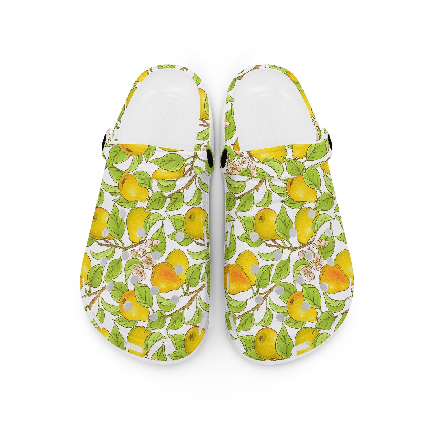 hippieartzone - Pear Fruit Clogs for Men and Women 