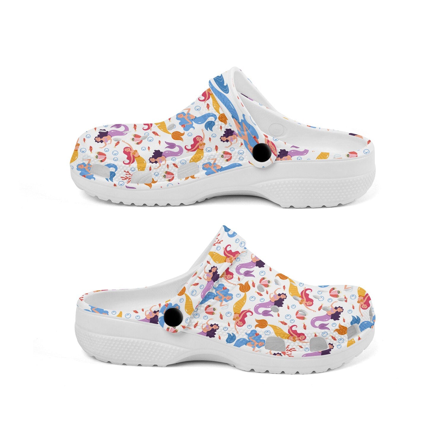 hippieartzone - Under the Sea Mermaid Clogs for Men and Women 