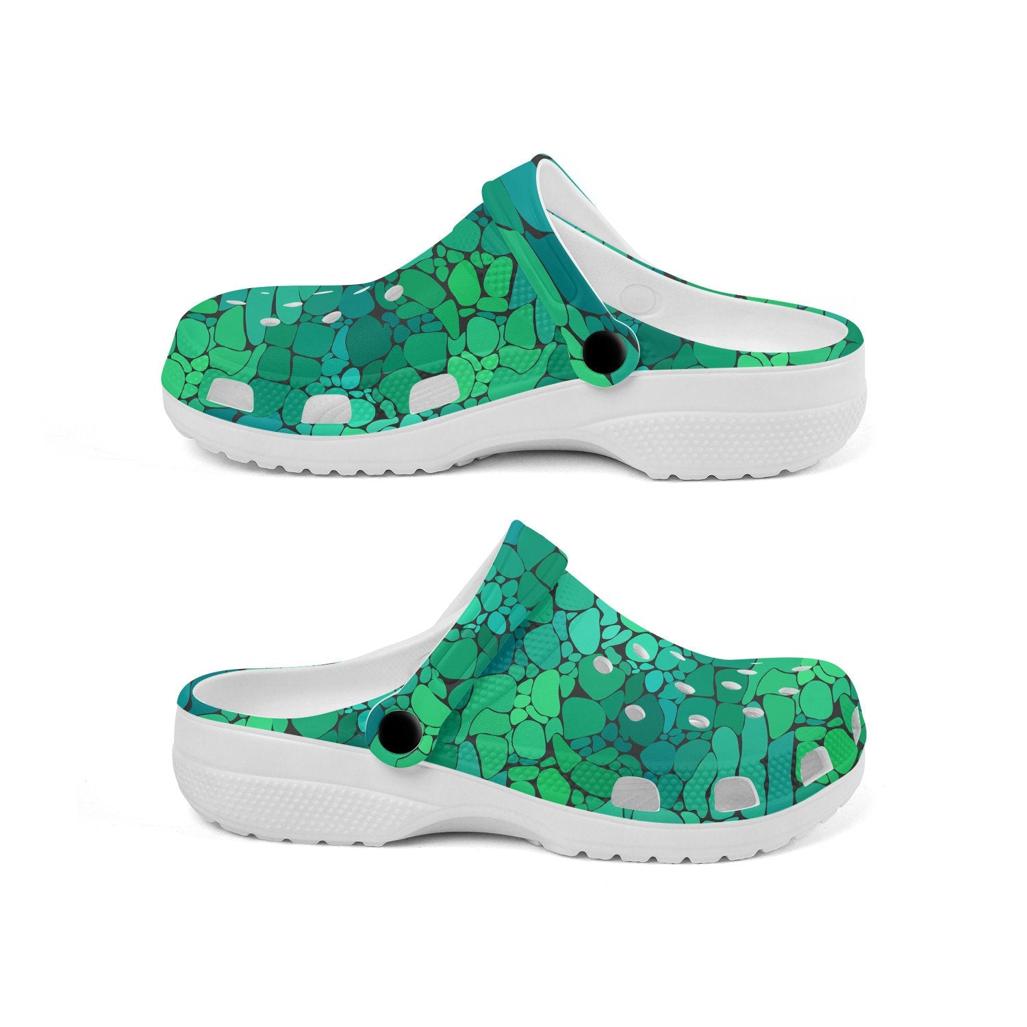 hippieartzone - Alligator Skin Animal Clogs for Men and Women 