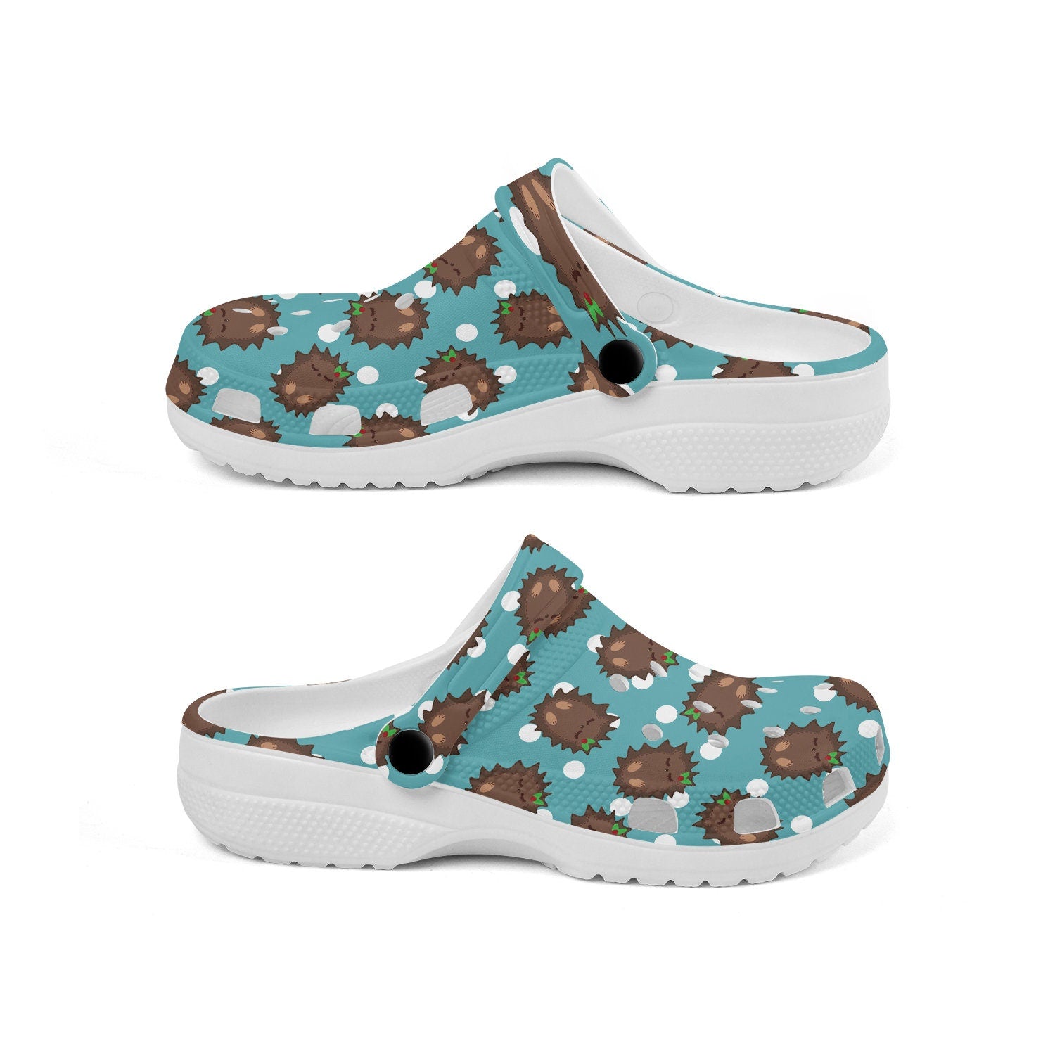 hippieartzone - Cartoon Hedgehog Animal Clogs for Men and Women 