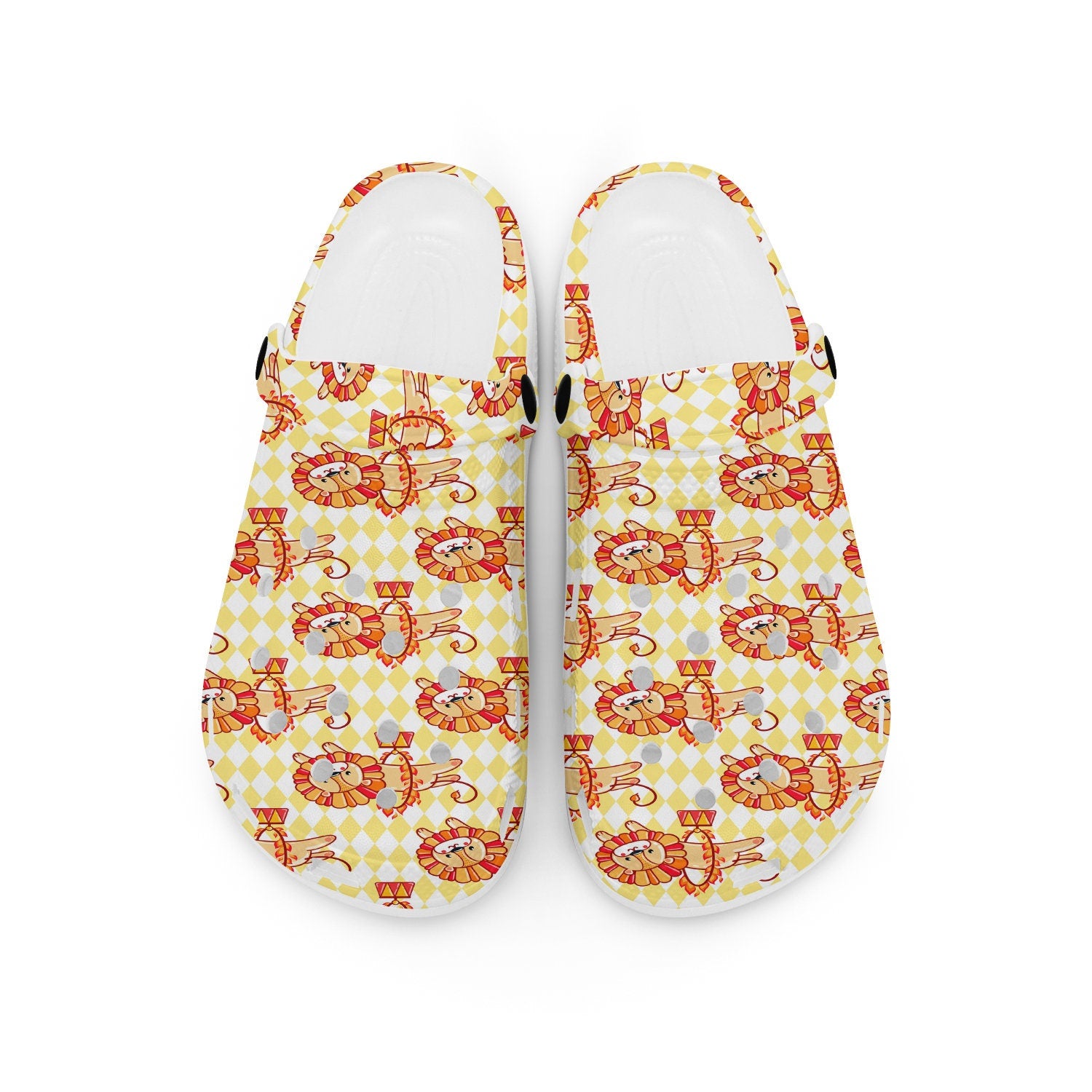 hippieartzone - Circus Lion Animal Clogs for Men and Women