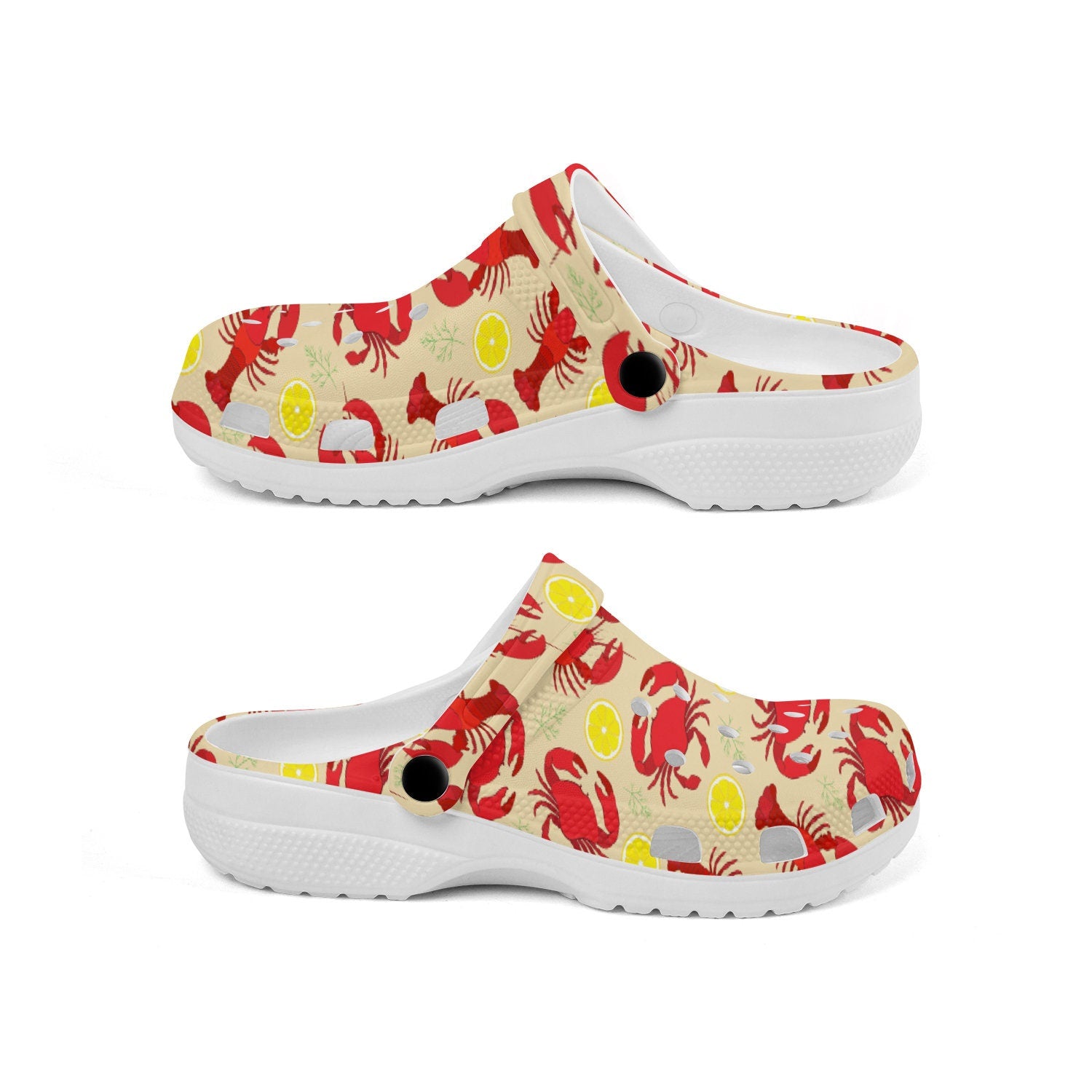 hippieartzone - Crab -Lobsters Animal Clogs for Men and Women