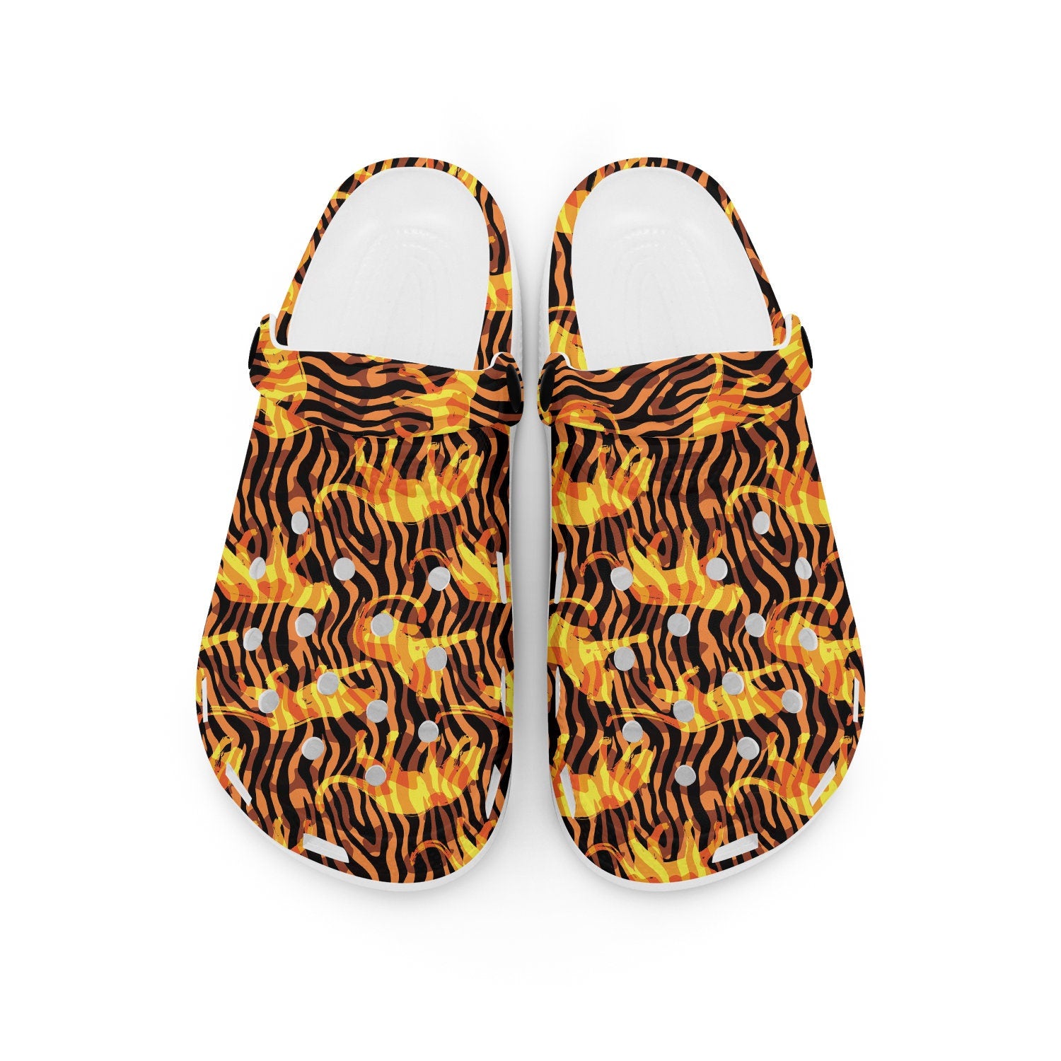 hippieartzone - Exotic Leopard Animal Clogs for Men and Women