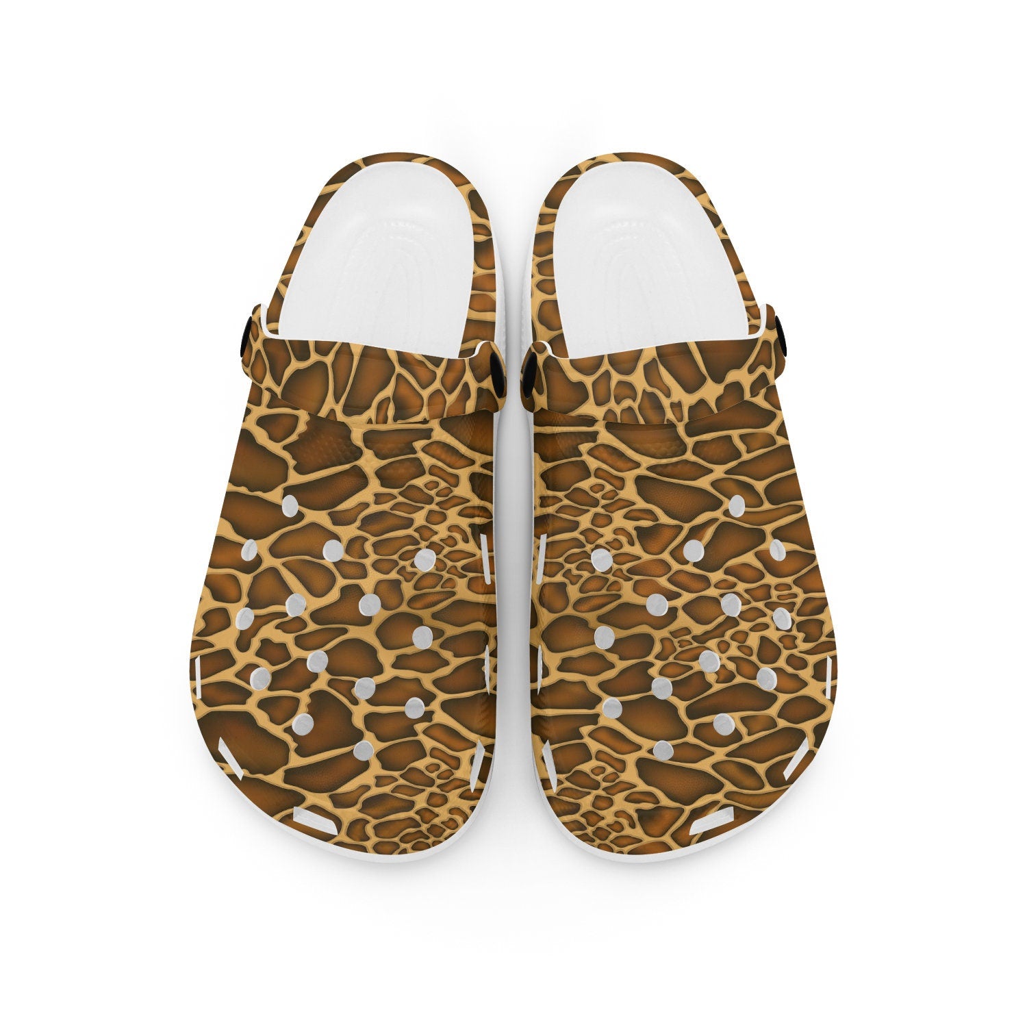 hippieartzone - Giraffe Skin Animal Clogs for Men and Women