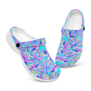hippieartzone - Magical Fairy Wings Festival Rave Clogs for Men and Women, printed clogs, , 