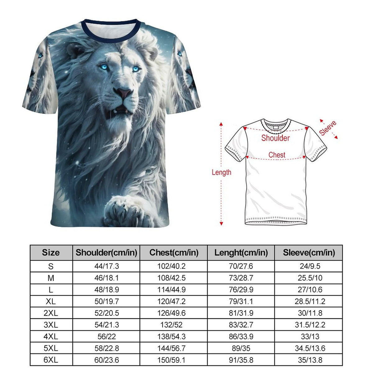 hippieartzone - Lion Face T-Shirt, Animal Lover Shirt, Majestic Lion T-Shirt Shirts Wild Lion Shirt, Animal Shirt, Birthday Gift