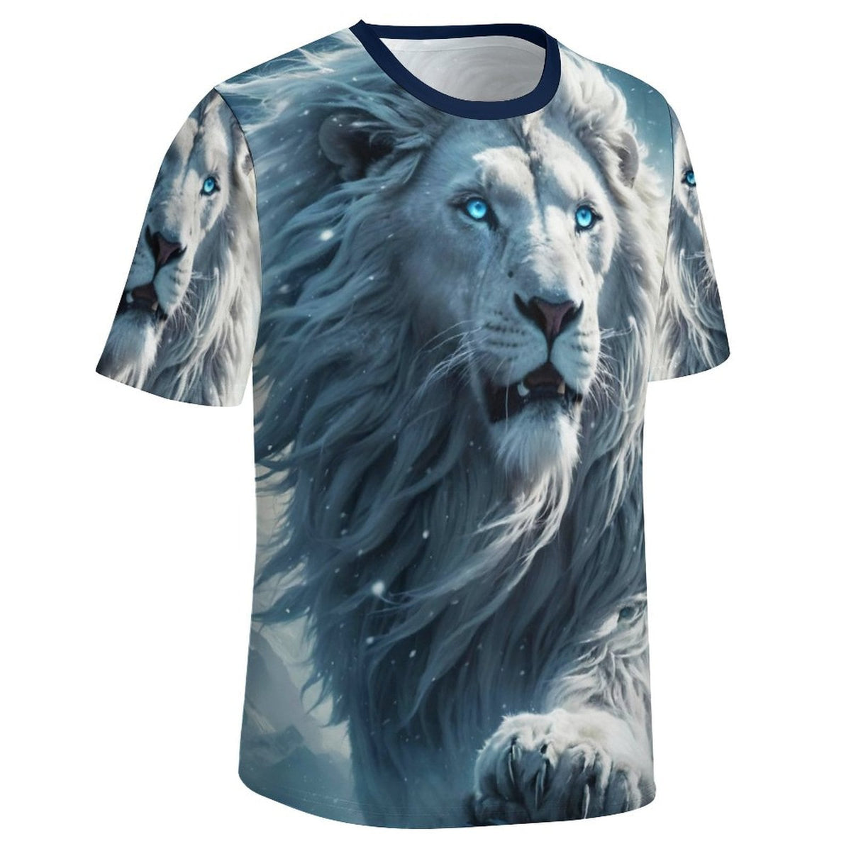 hippieartzone - Lion Face T-Shirt, Animal Lover Shirt, Majestic Lion T-Shirt Shirts Wild Lion Shirt, Animal Shirt, Birthday Gift