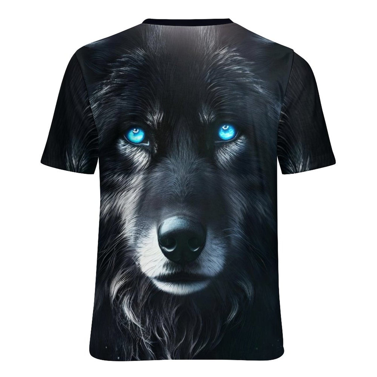 hippieartzone - Black Wolf Spirit T-Shirt Shirts Wolf Lovers Shirt, Animal T-Shirt, Wolf Graphic Tee, Gift for Him, Wolf Shirts