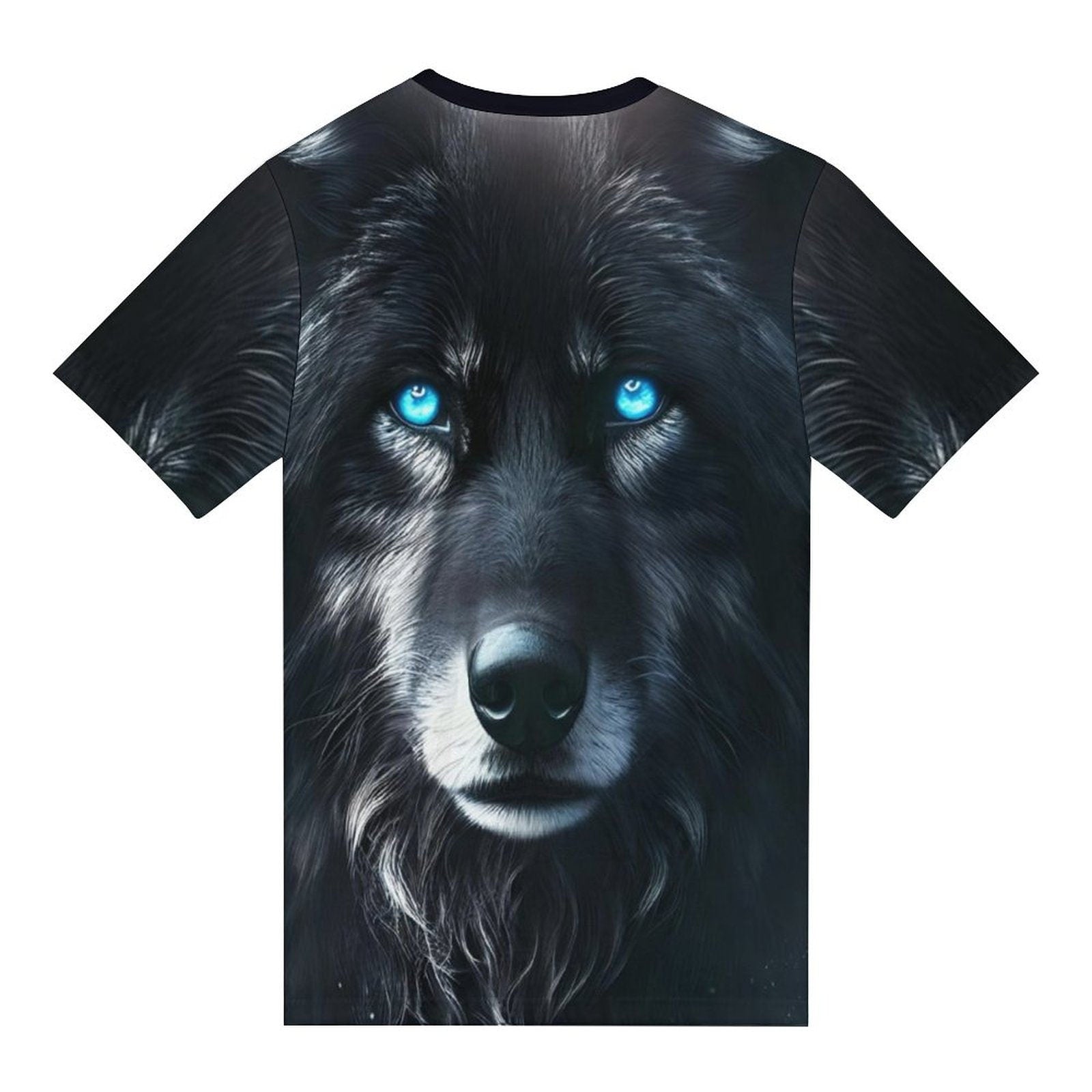hippieartzone - Black Wolf Spirit T-Shirt Shirts Wolf Lovers Shirt, Animal T-Shirt, Wolf Graphic Tee, Gift for Him, Wolf Shirts