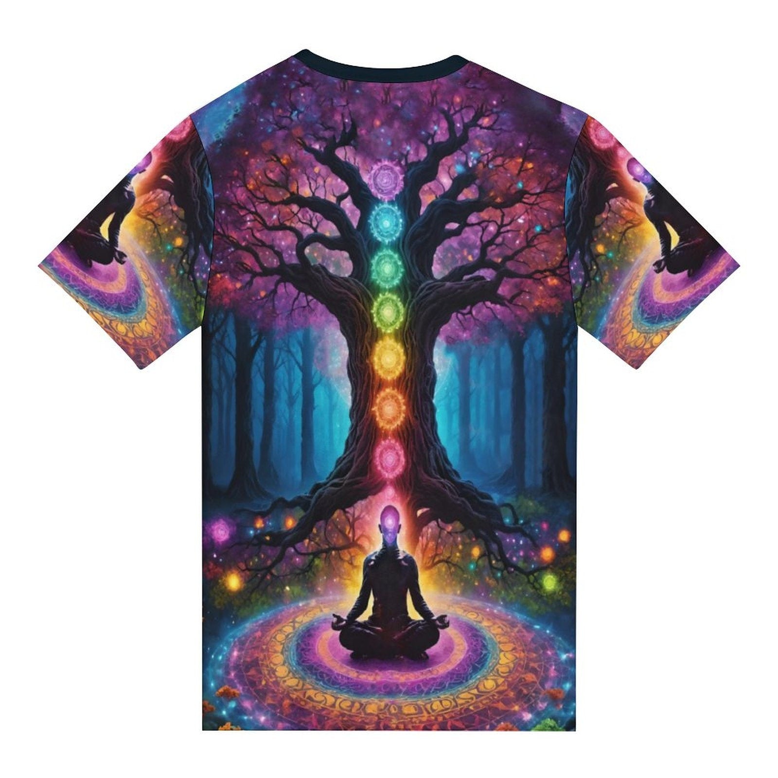 hippieartzone - Tree of Life T-Shirt Shirts Chakra Shirt, Women's Meditation T-Shirt, Spiritual Gift Shirt, Unisex Yoga Clothing