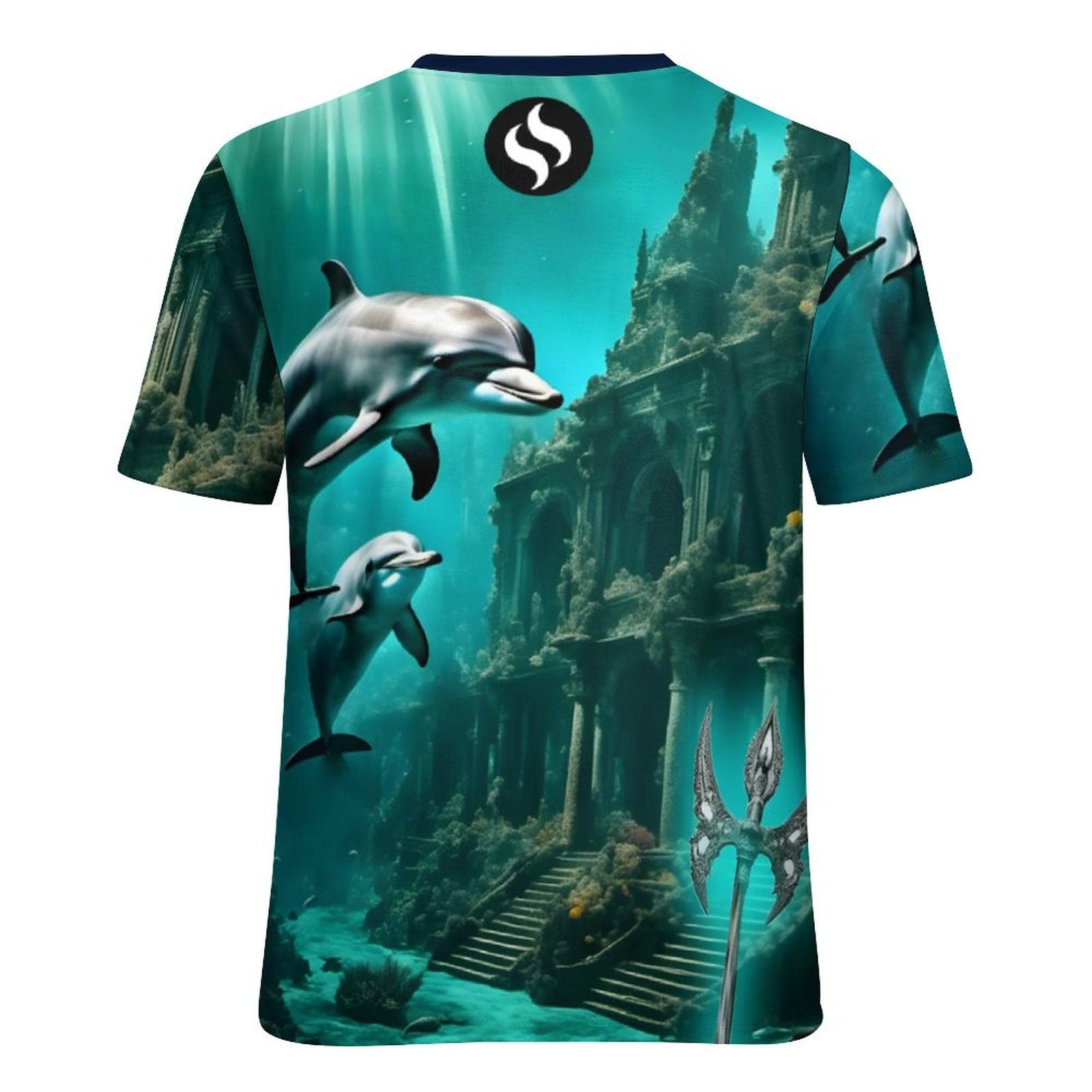 hippieartzone - Lost City of Atlantis T-Shirt , Men's Spiritual Shirt, Vintage Atlantis Travel T-Shirt, Aesthetic Clothing