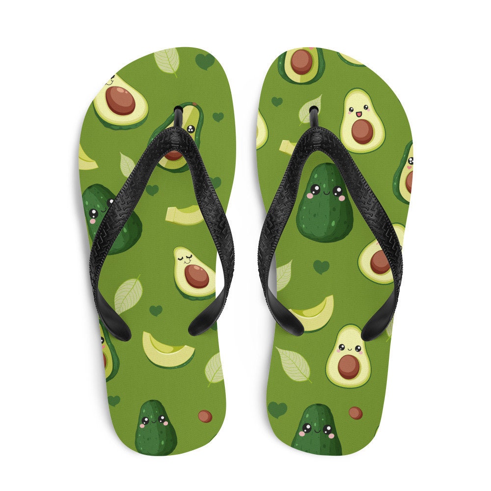 hippieartzone - Ohh I love some Avacados! Flip-Flops