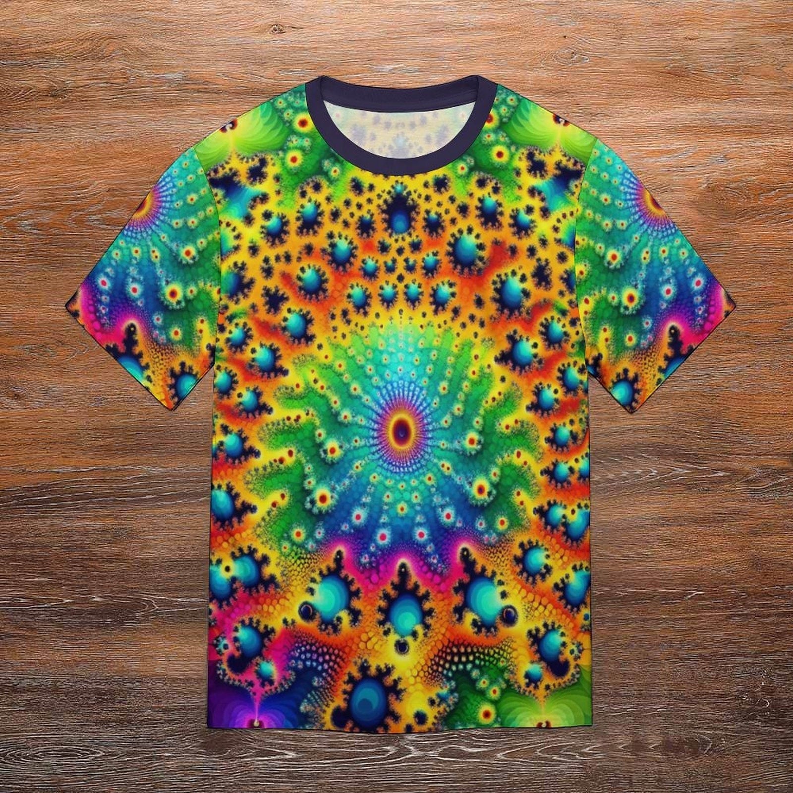 hippieartzone - Men's Trippy Fractal Shirt for Sale by Swaggy Shirts on Etsy, Mandekgrot Shirt, Psychedelic Art T-Shirt, Festival Clothing, Gifts for Father