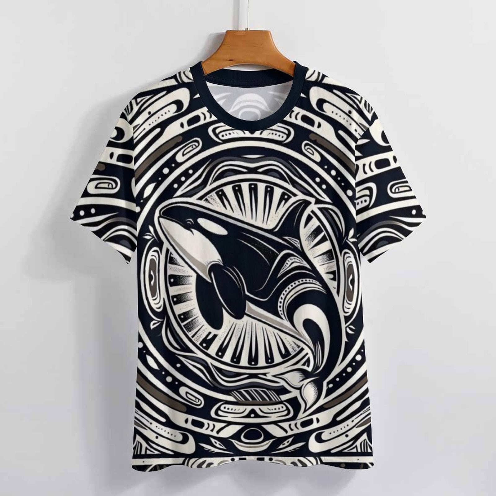 hippieartzone - Power Spirit Animal T-Shirt for Sale by Swaggy Shirts on Etsy, Native Orca Whale Shirt, First Nation Tee, Indigenous T-Shirt, Birthday Gift