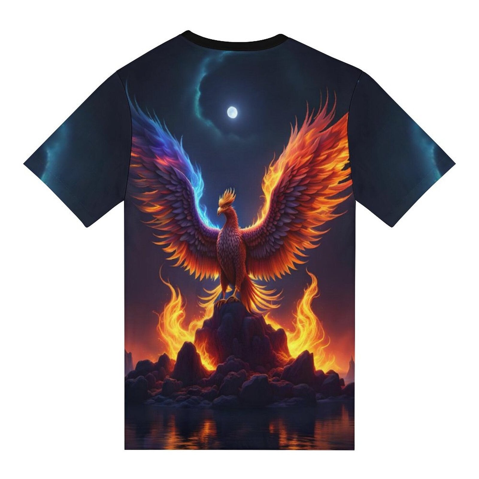 hippieartzone - Fire Phoenix T-Shirt , Phoenix Shirt, Fire Bird Shirts, Red Fire Bird Tee, Gift for Father, Fantasy T-Shirt