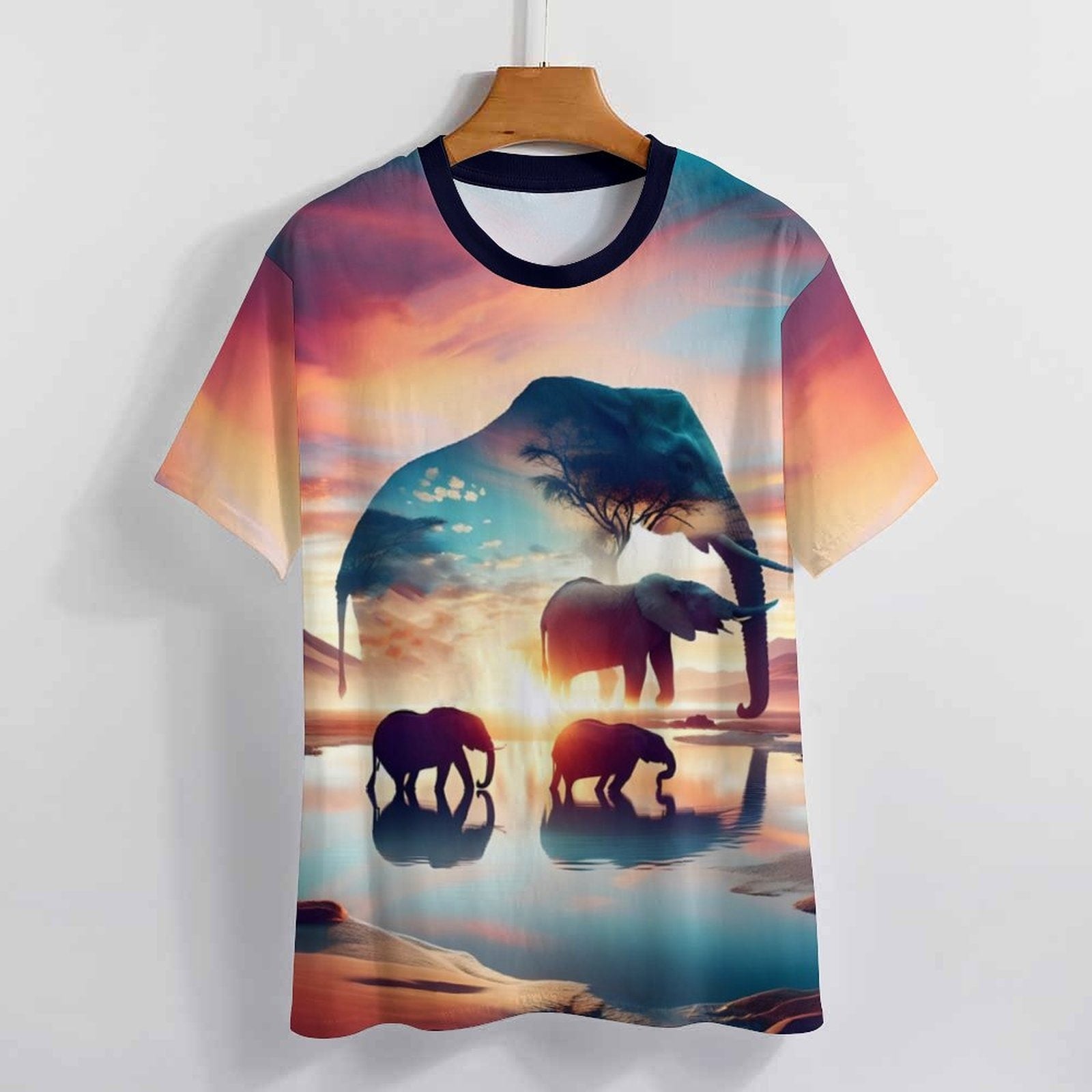 hippieartzone - Sacred Elephant Shirt Shirts Elephant Spirit Animal T-Shirt, Elephant Graphic Shirts, Animal Lovers T-Shirt Gift
