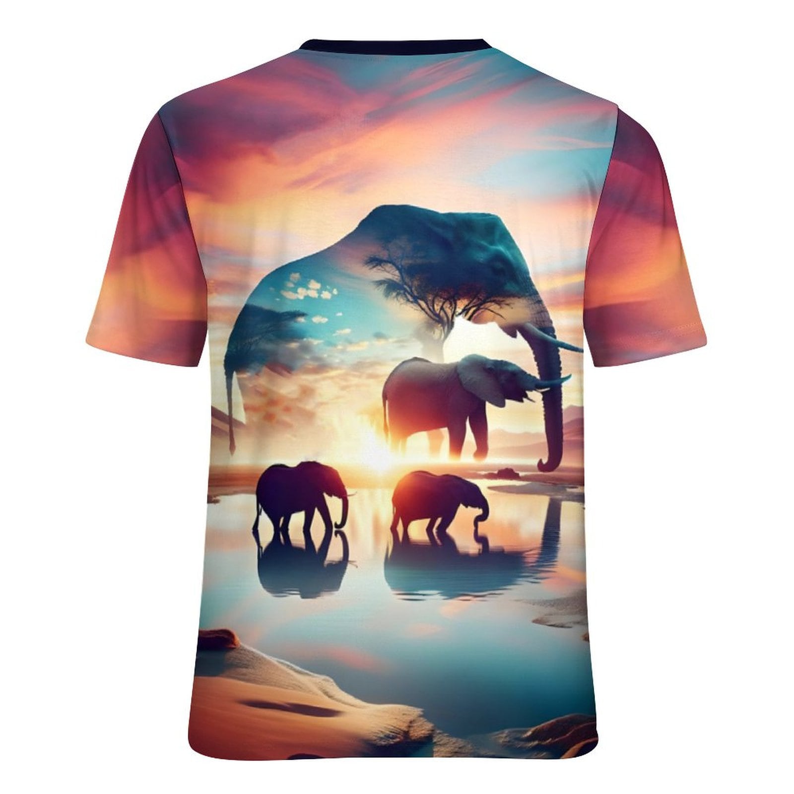 hippieartzone - Sacred Elephant Shirt Shirts Elephant Spirit Animal T-Shirt, Elephant Graphic Shirts, Animal Lovers T-Shirt Gift