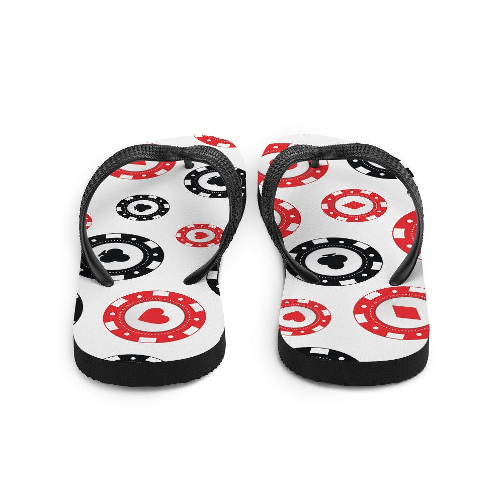 hippieartzone - Poker Chips Flip-Flops