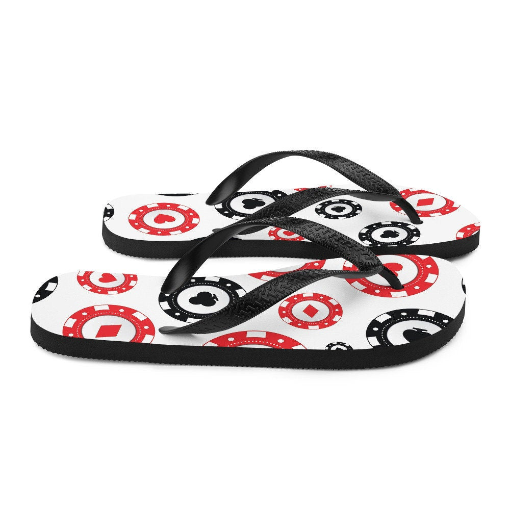 hippieartzone - Poker Chips Flip-Flops