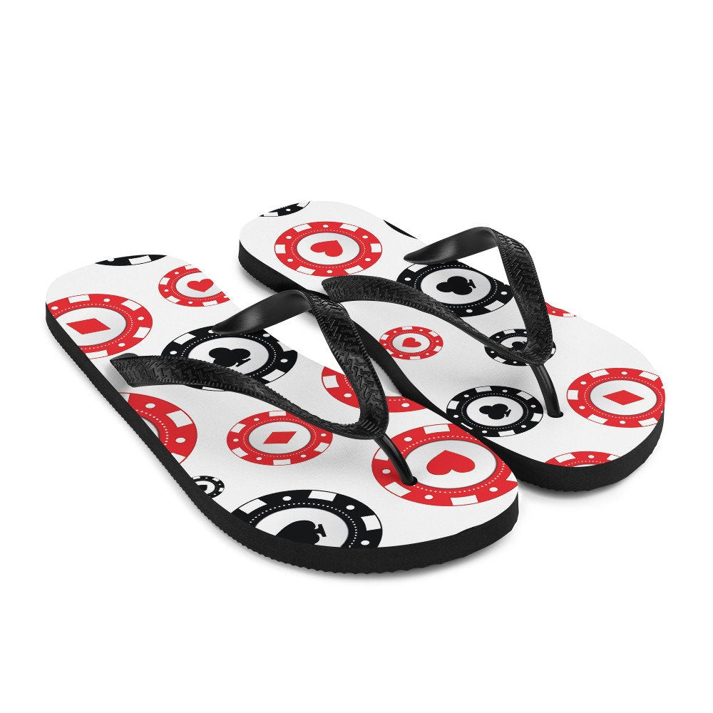 hippieartzone - Poker Chips Flip-Flops