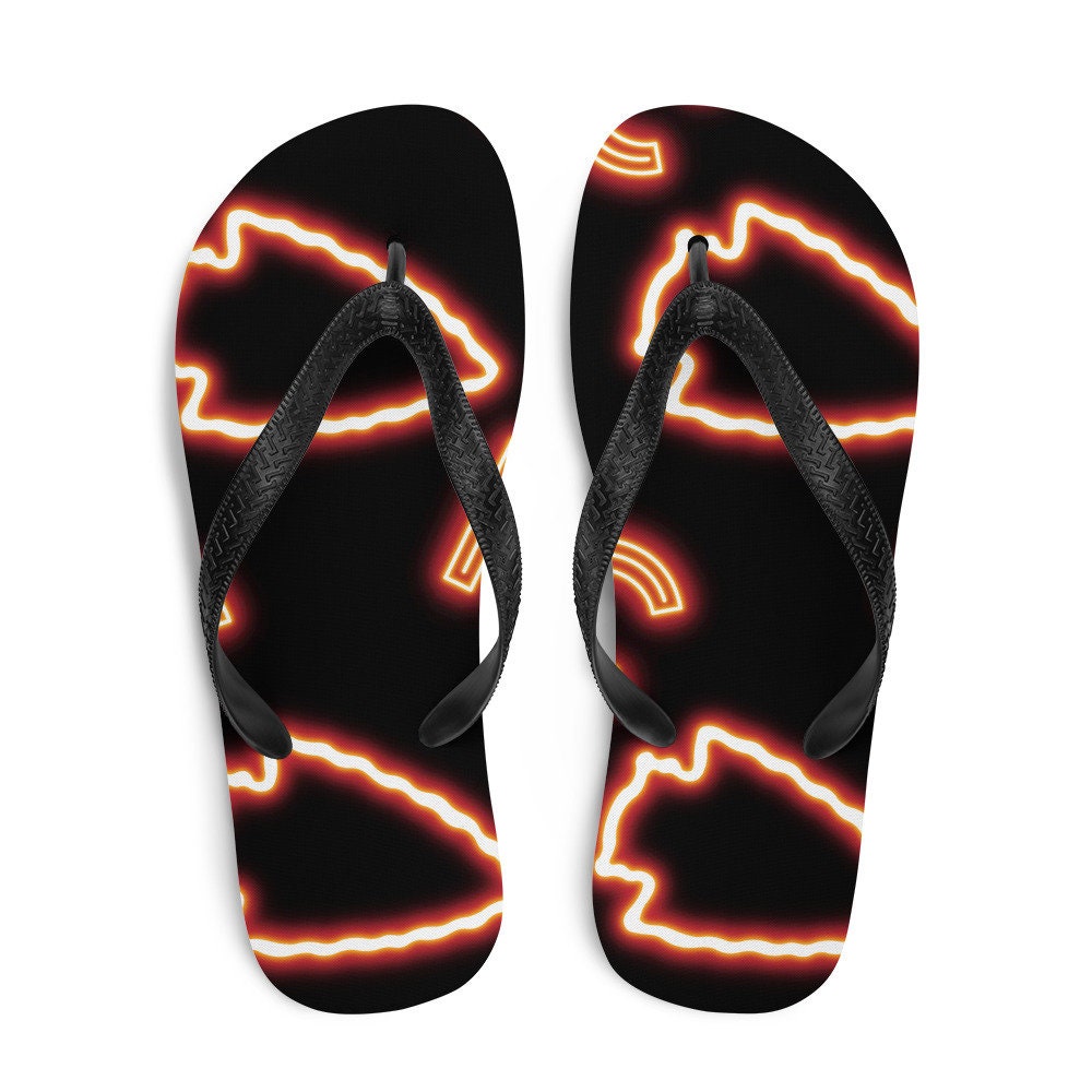 hippieartzone - Arrowhead KC Flip-Flops