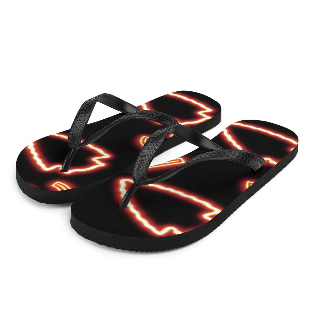 hippieartzone - Arrowhead KC Flip-Flops