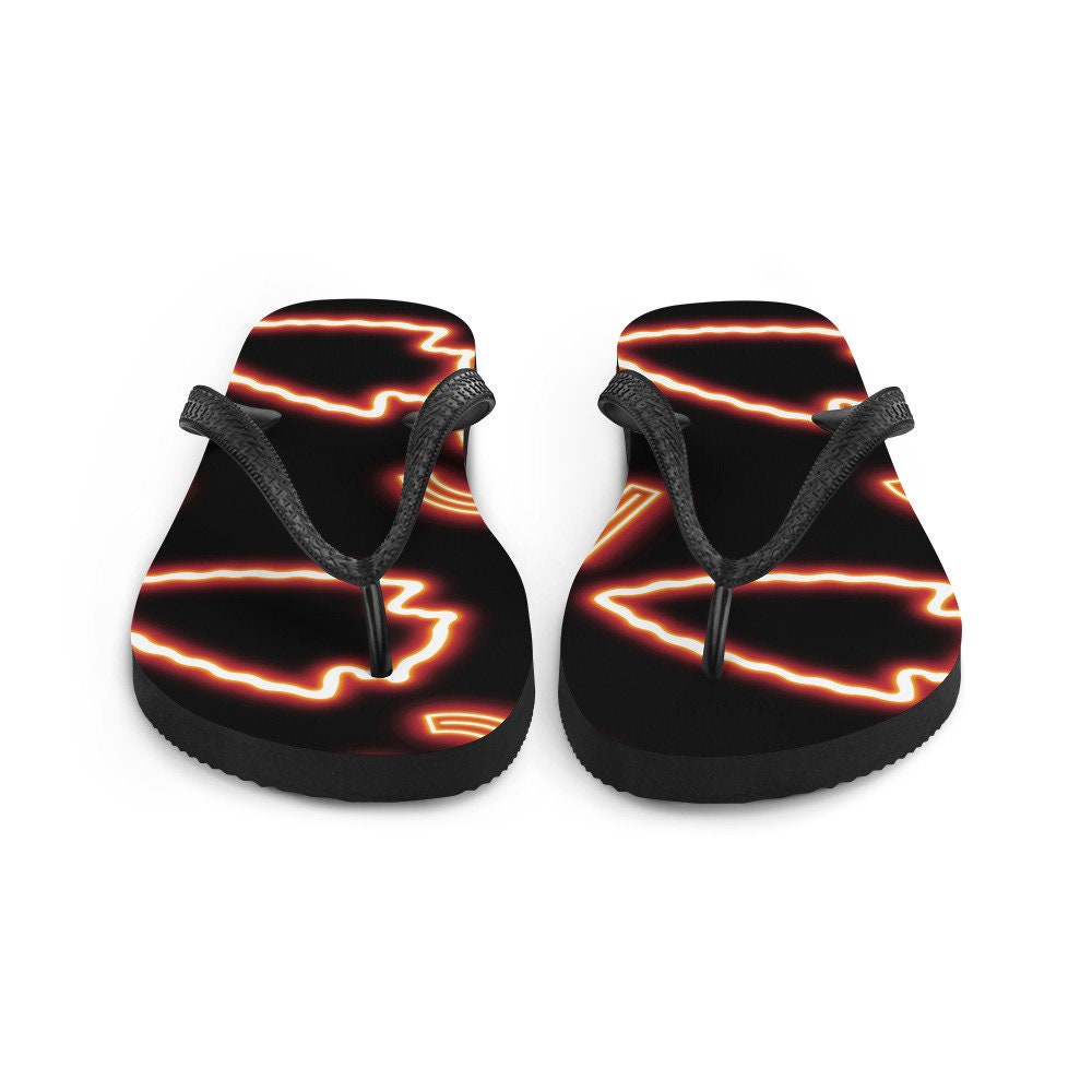 hippieartzone - Arrowhead KC Flip-Flops