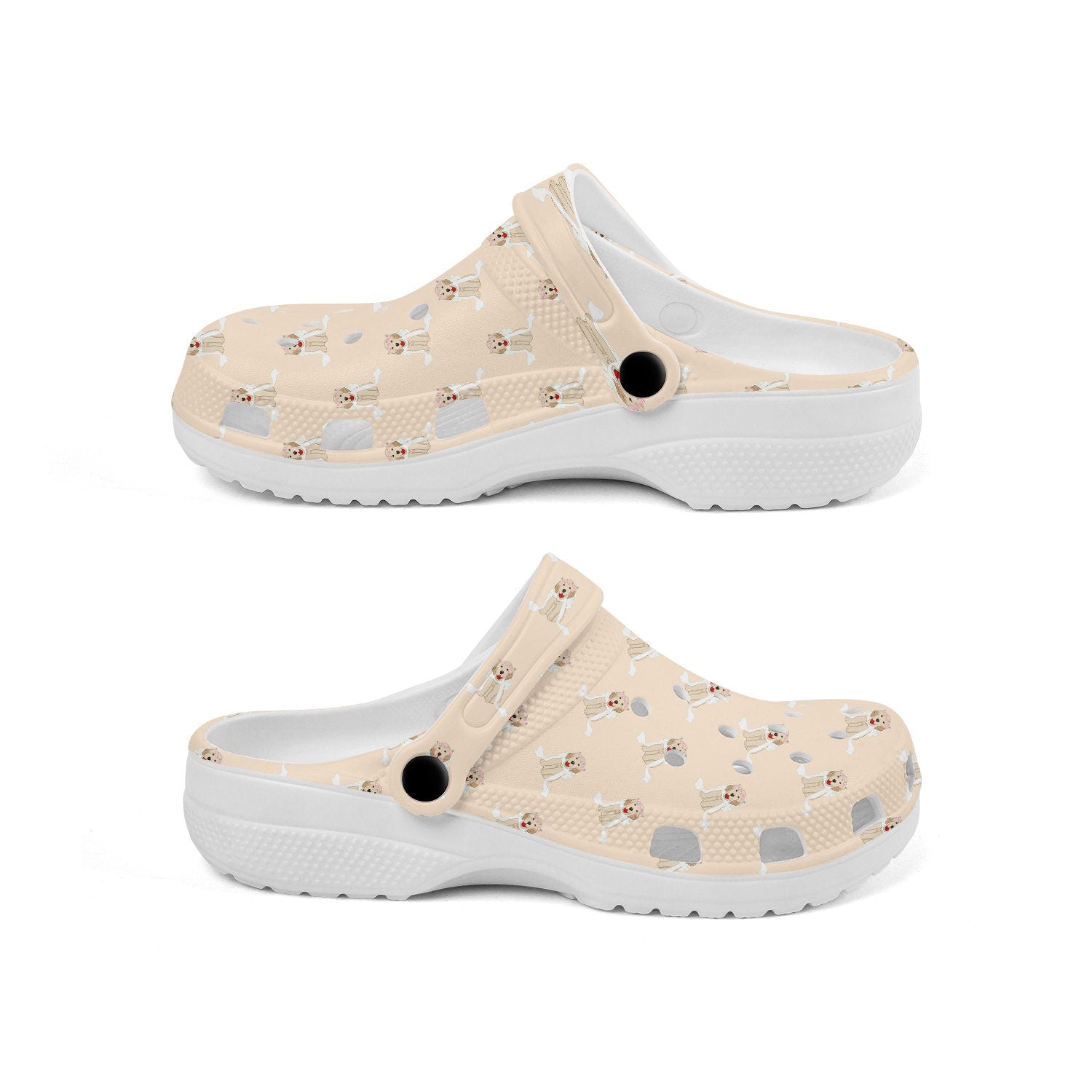 hippieartzone - Bride Golden Retriever Unisex Classic Clogs for Men and Women 