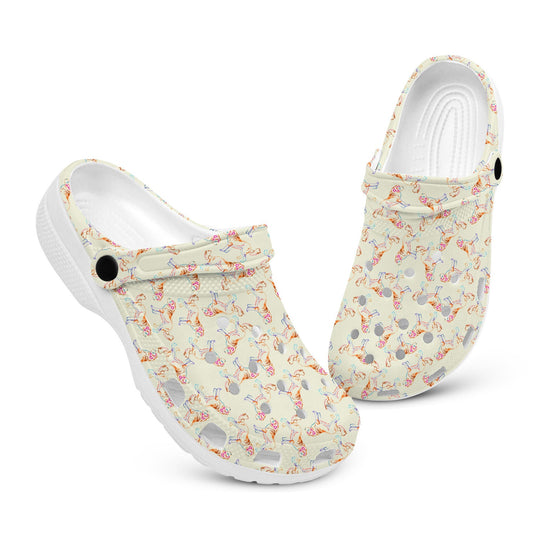 hippieartzone - Colorful St. Bernard Dog Clogs for Men and Women 