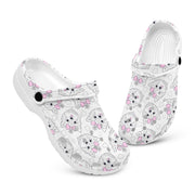 hippieartzone - Pink Ribbon Yorkshire Terrier Dog Clogs for Men and Women 