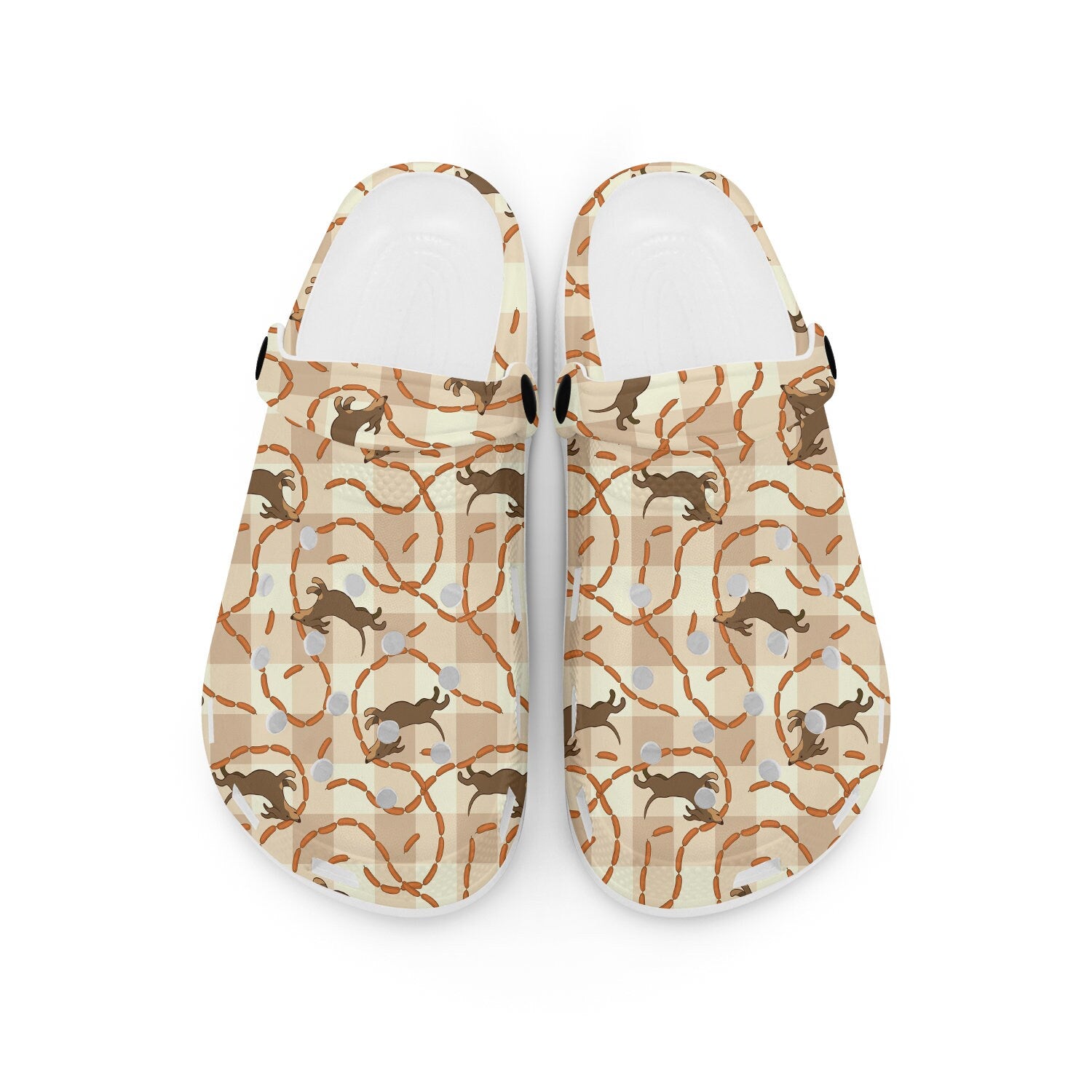 hippieartzone - Sausage Beagle Clogs for Men and Women 
