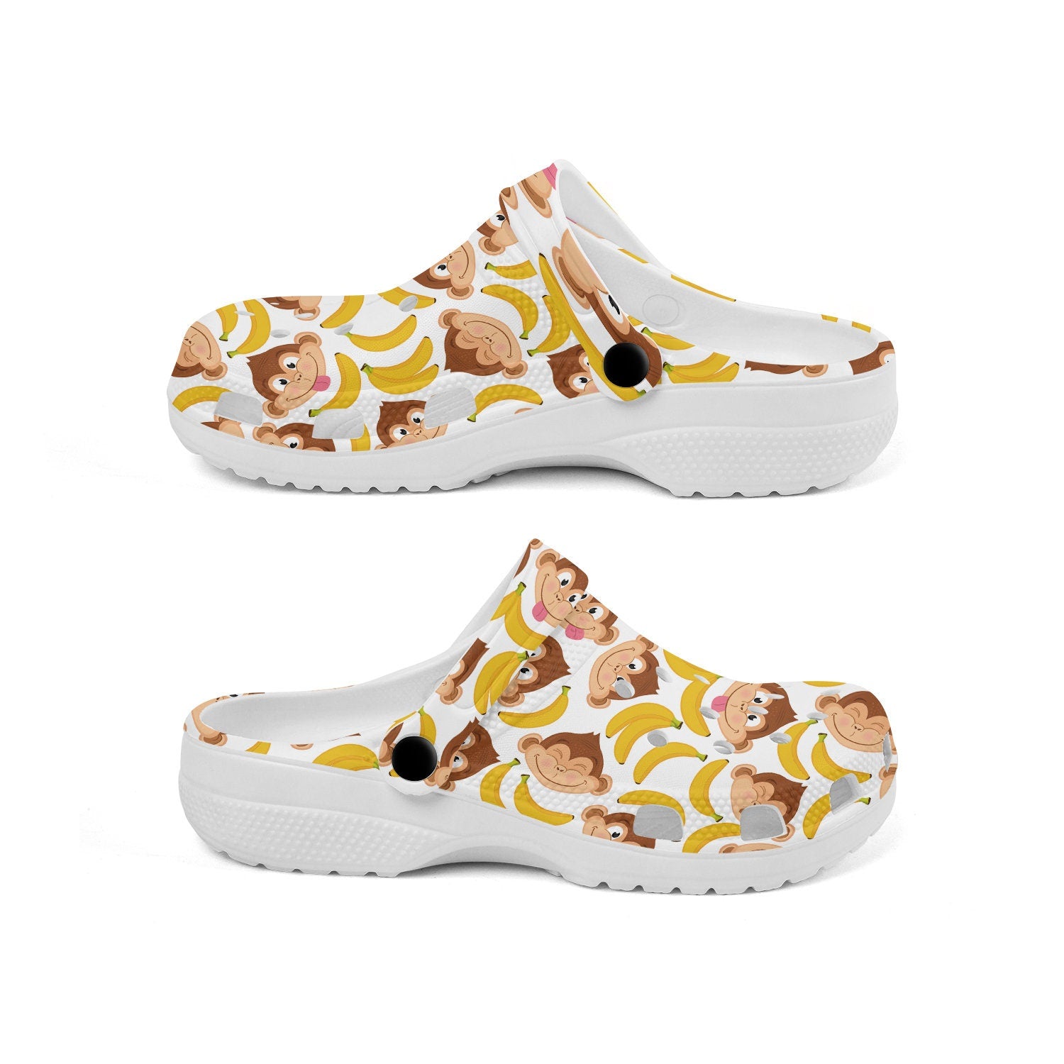 hippieartzone - Funny Monkey Animal Clogs for Men and Women 