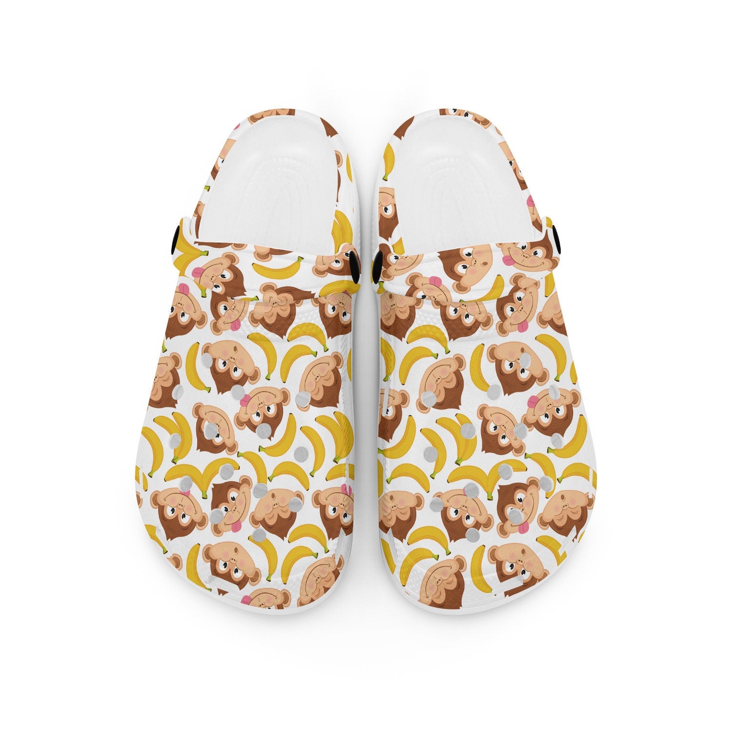 hippieartzone - Funny Monkey Animal Clogs for Men and Women 