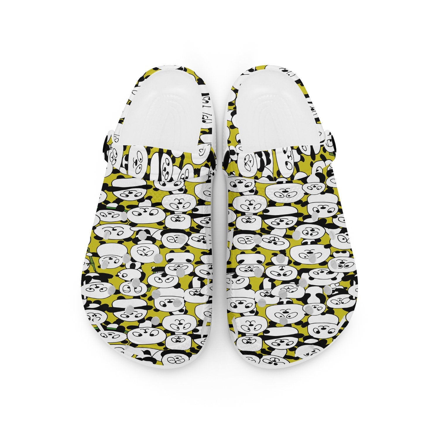 hippieartzone - Funny Panda Animal Clogs for Men and Women 