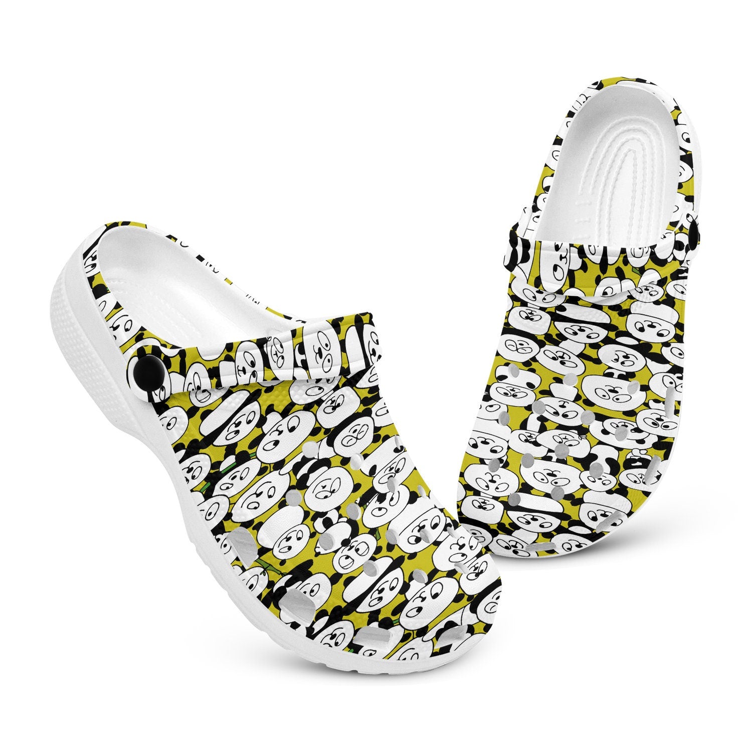 hippieartzone - Funny Panda Animal Clogs for Men and Women 