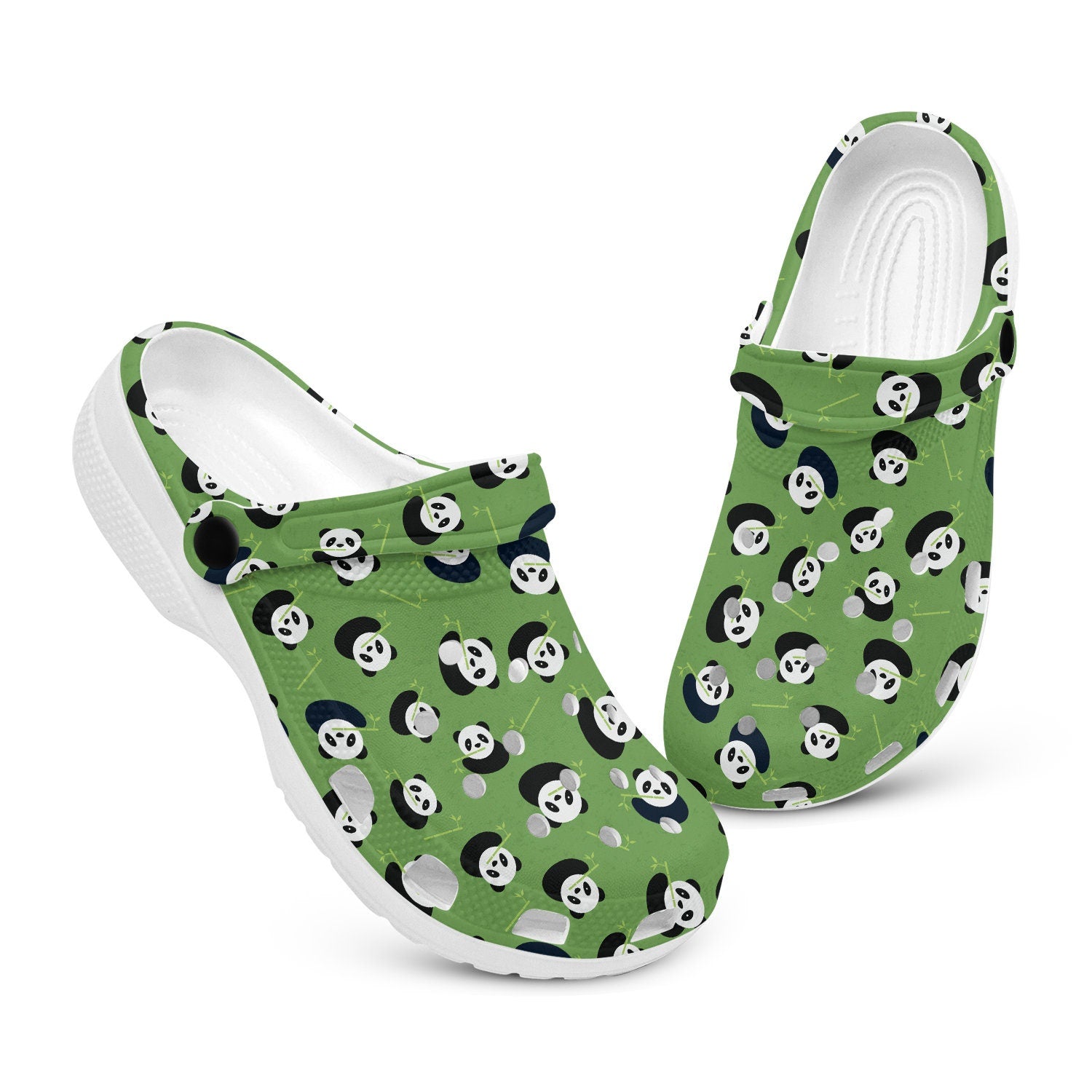 hippieartzone - Panda Bear Animal Clogs for Men and Women 
