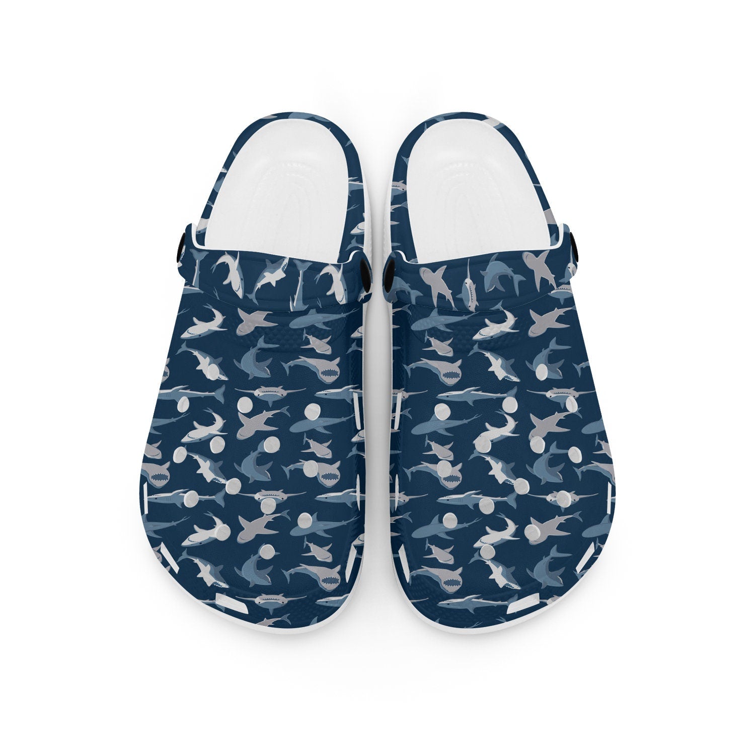 hippieartzone - Shark Toothy Clogs for Men and Women 