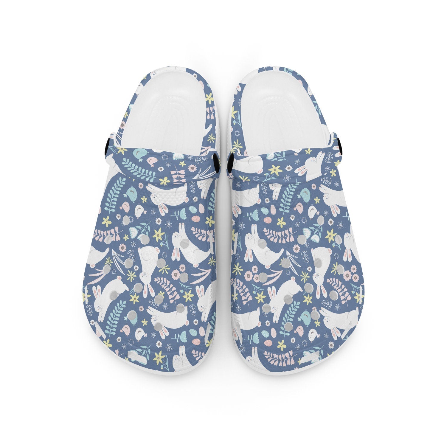 hippieartzone - Boho Eastern Bunny Clogs for Men and Women 