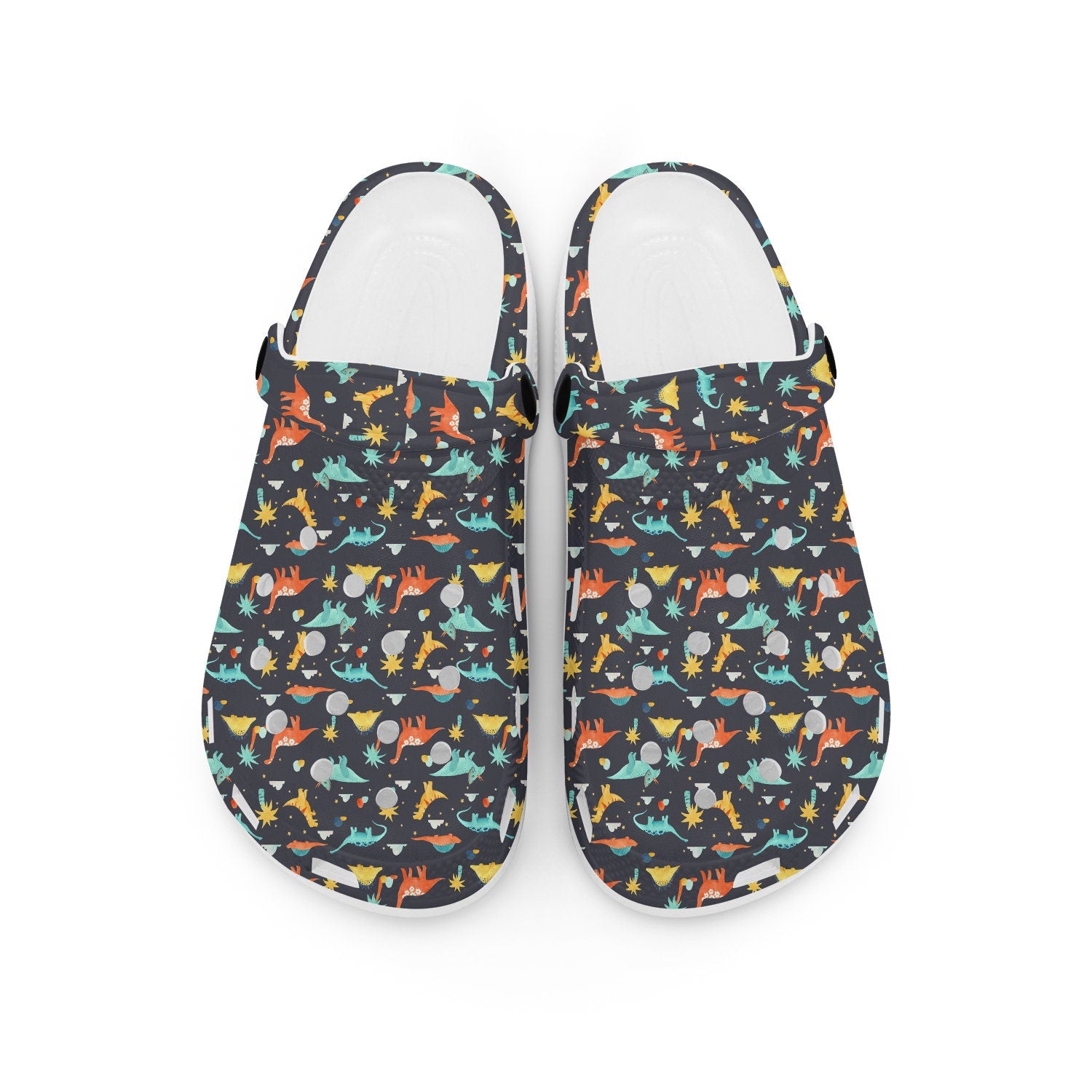 hippieartzone - Dinosaur Pattern Clogs for Men and Women 