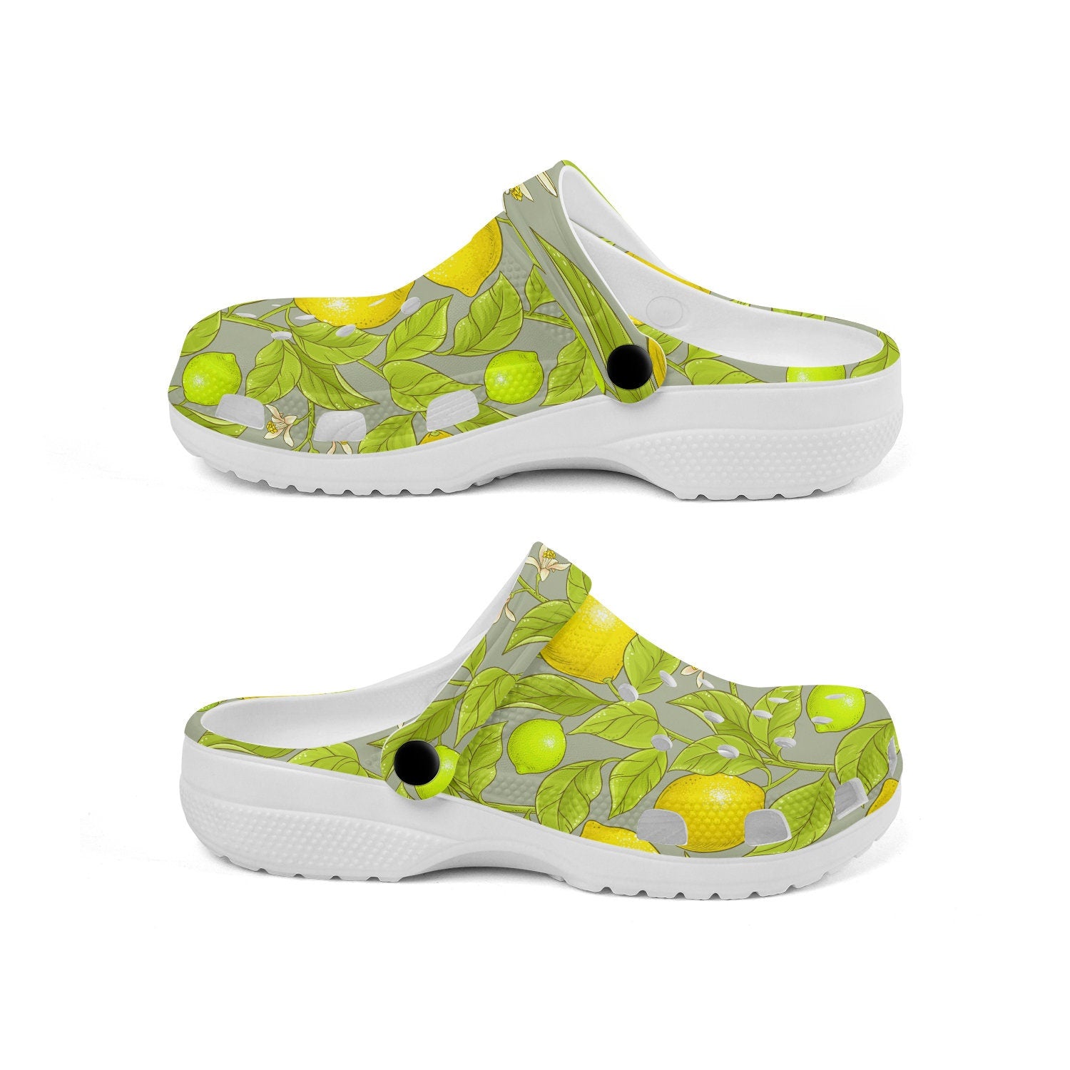 hippieartzone - Lemon Pattern Clogs for Men and Women 