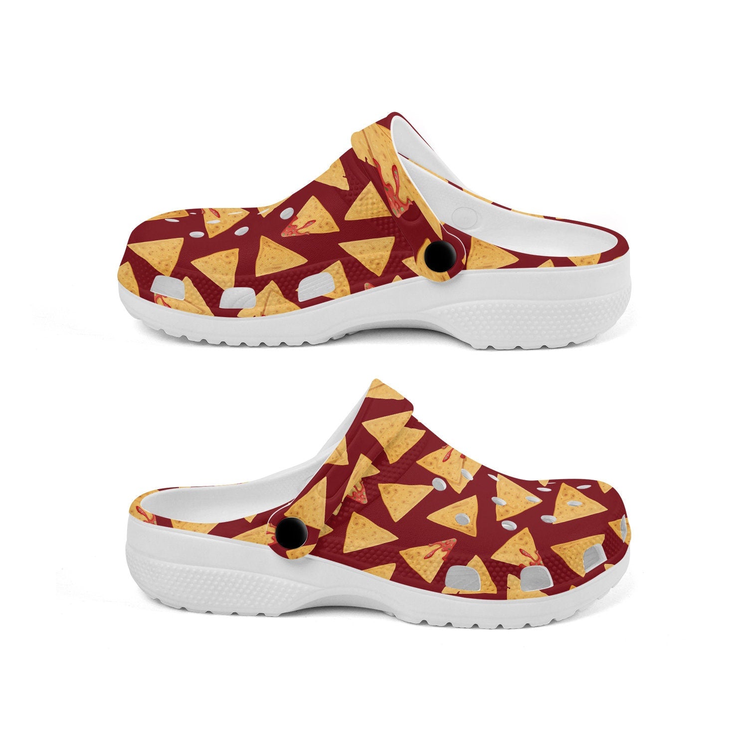 hippieartzone - Nachos Food Clogs for Men and Women 