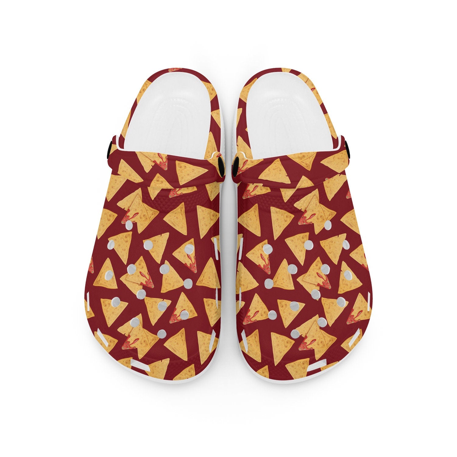 hippieartzone - Nachos Food Clogs for Men and Women 