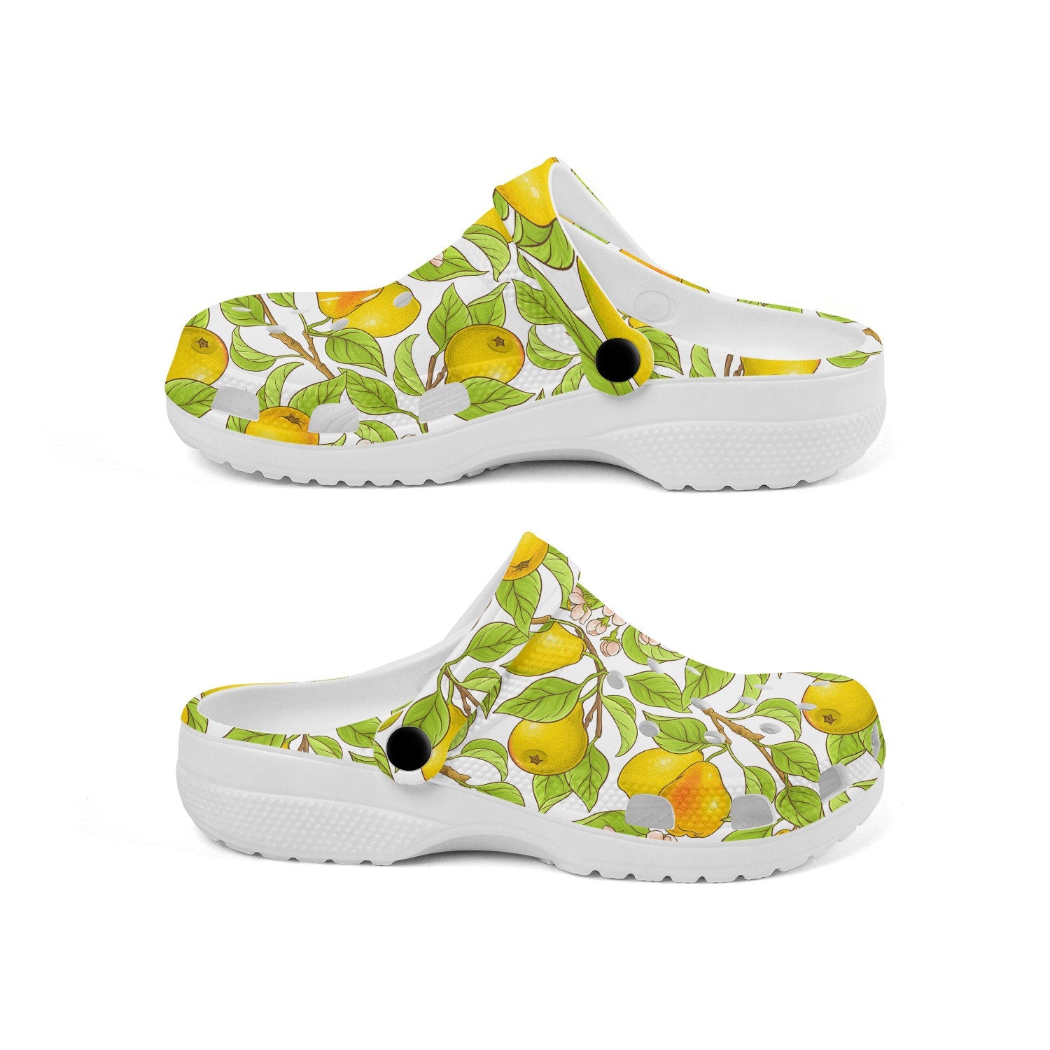 hippieartzone - Pear Fruit Clogs for Men and Women 